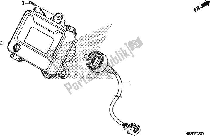 All parts for the Meter of the Honda TRX 420 FA2 2020