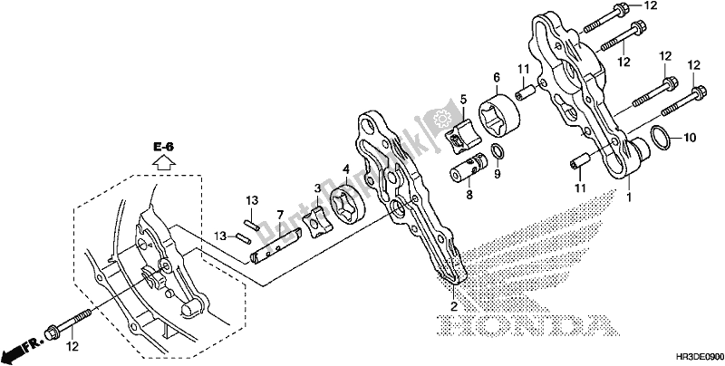 All parts for the Oil Pump of the Honda TRX 420 FA2 2020