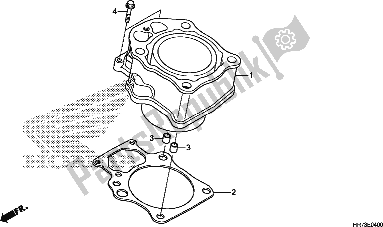 Tutte le parti per il Cilindro del Honda TRX 420 FA6 2017