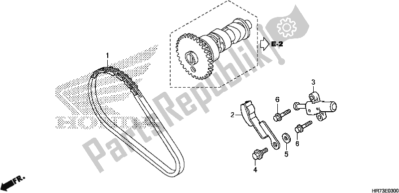 Tutte le parti per il Catena Della Camma / Tenditore del Honda TRX 420 FA6 2018