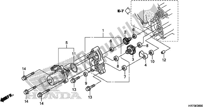 All parts for the Control Motor of the Honda TRX 420 FA6 2018