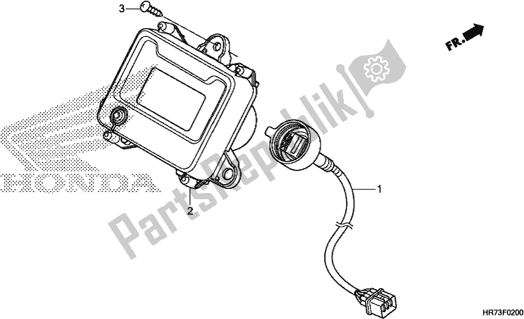 All parts for the Meter of the Honda TRX 420 FA6 2018