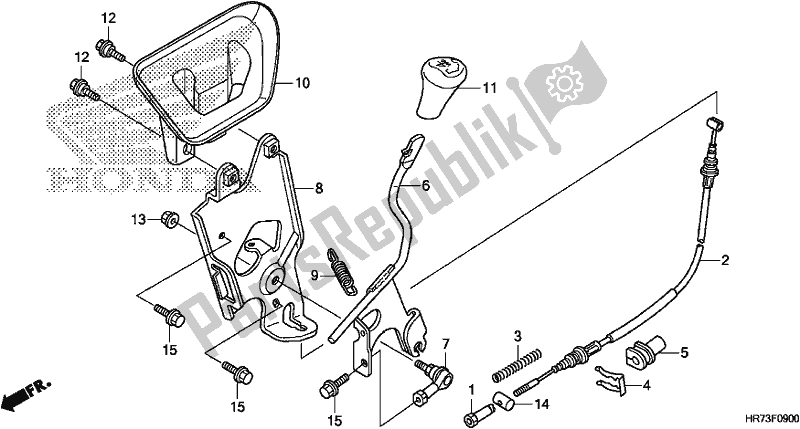 Todas las partes para Seleccione Palanca de Honda TRX 420 FA6 2018