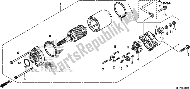 Todas las partes para Motor De Arranque de Honda TRX 420 FA6 2018