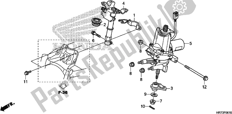 Todas las partes para Steering Shaft (eps) de Honda TRX 420 FA6 2018