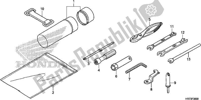 Toutes les pièces pour le Outil du Honda TRX 420 FA6 2018