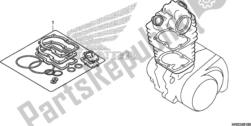 All parts for the Gasket Kit A of the Honda TRX 420 FE1 2020