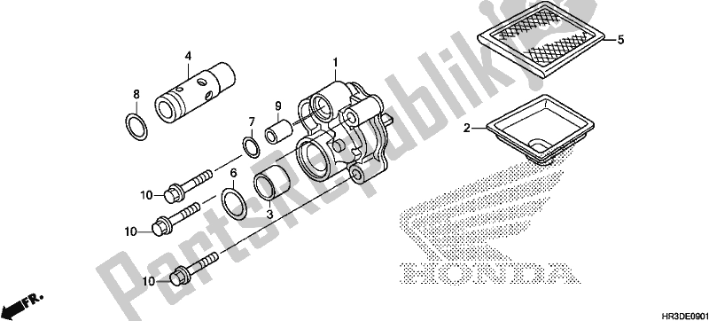 Tutte le parti per il Pompa Dell'olio del Honda TRX 420 FE1 2020