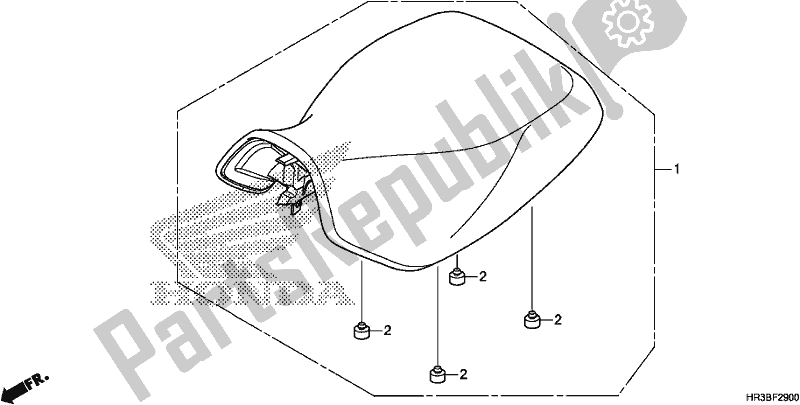 All parts for the Seat of the Honda TRX 420 FM1 2018