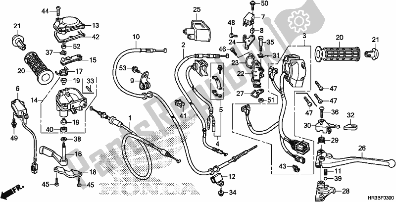 Wszystkie części do Prze?? Cznik / Kabel Honda TRX 420 FM1 2018