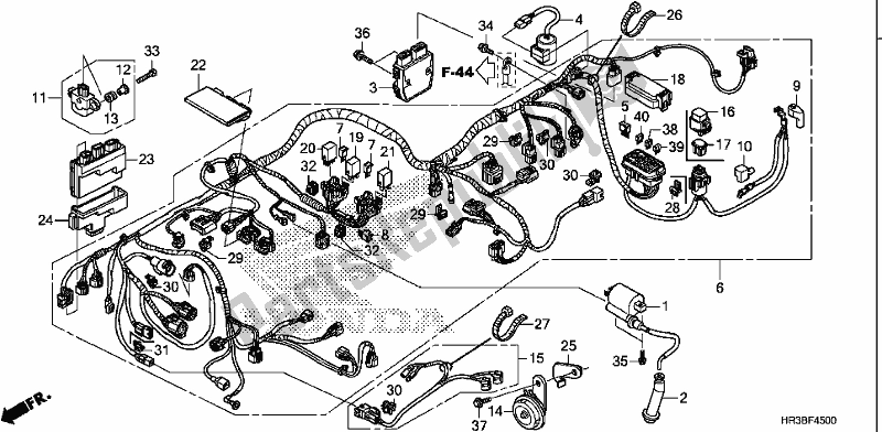 Tutte le parti per il Cablaggio del Honda TRX 420 FM1 2018