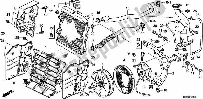 Wszystkie części do Ch? Odnica Samochodowa Honda TRX 420 FM1 2019