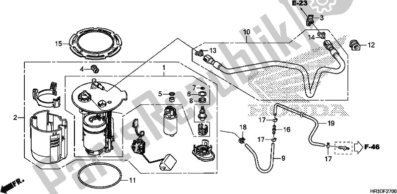 Tutte le parti per il Pompa Di Benzina del Honda TRX 420 FM1 2020