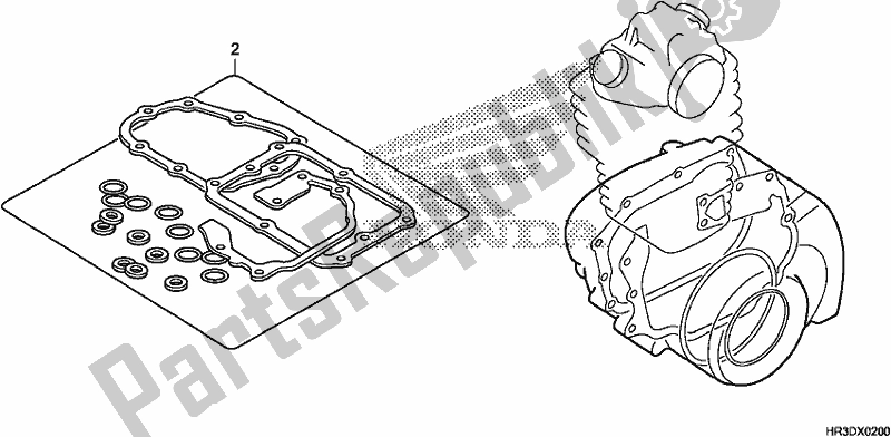 All parts for the Gasket Kit B of the Honda TRX 420 FM1 2020