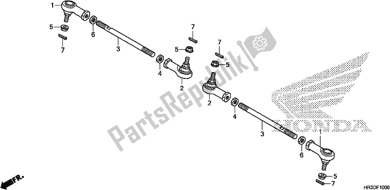 Wszystkie części do Dr?? Ek Kierowniczy Honda TRX 420 FM1 2020