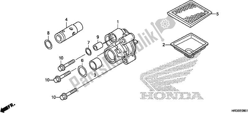 Toutes les pièces pour le La Pompe à Huile du Honda TRX 420 FM2 2018