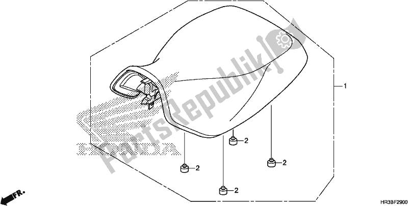 Toutes les pièces pour le Siège du Honda TRX 420 FM2 2018