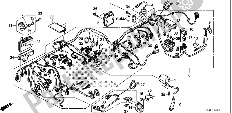 Wszystkie części do Wi? Zki Przewodów Honda TRX 420 FM2 2018