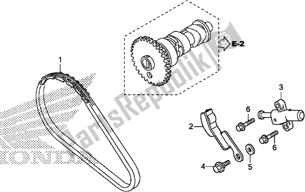 Tutte le parti per il Catena Della Camma / Tenditore del Honda TRX 420 FM2 2019