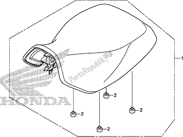 Tutte le parti per il Posto A Sedere del Honda TRX 420 FM2 2019