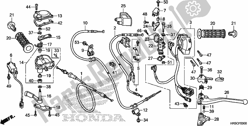 Tutte le parti per il Interruttore / Cavo del Honda TRX 420 FM2 2019