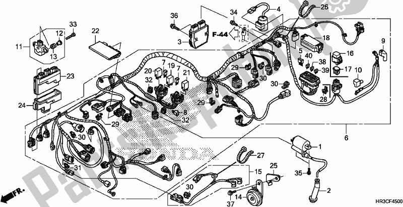 Toutes les pièces pour le Faisceau De Câbles du Honda TRX 420 FM2 2019