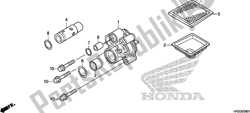 Alle onderdelen voor de Oliepomp van de Honda TRX 420 FM2 2020