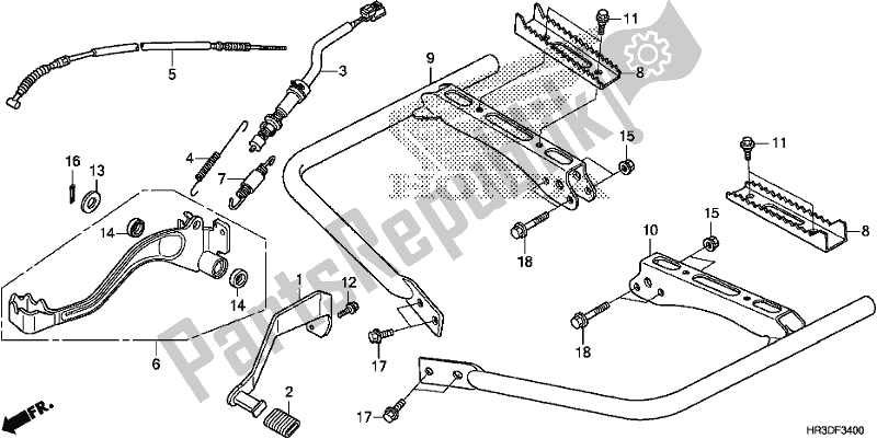 Wszystkie części do Pedal/step Honda TRX 420 FM2 2020