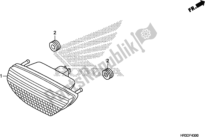 Todas las partes para Luz De La Cola de Honda TRX 420 FM2 2020
