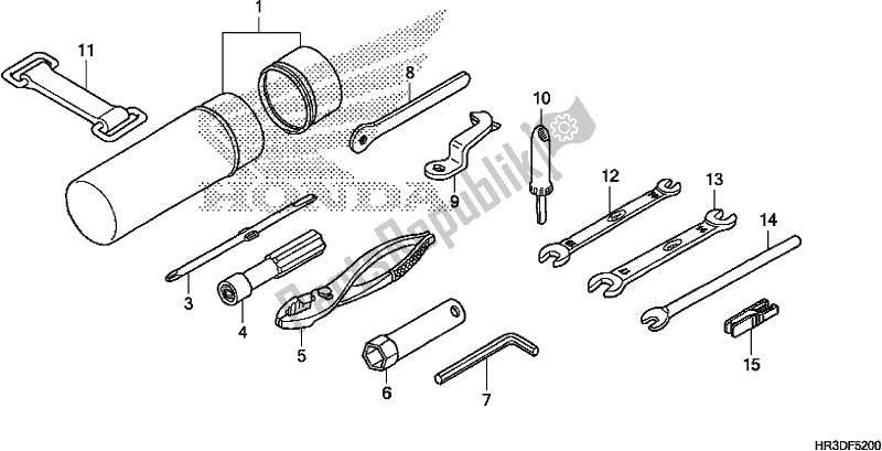 All parts for the Tools of the Honda TRX 420 FM2 2020