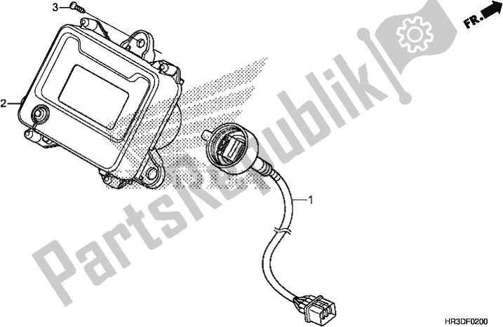 All parts for the Meter of the Honda TRX 420 TE1 2020