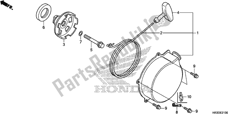 Todas las partes para Arrancador De Retroceso de Honda TRX 420 TE1 2020