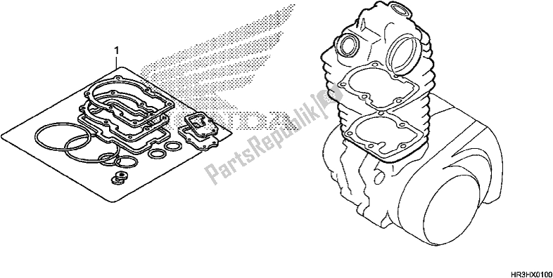 Todas las partes para Kit De Juntas A de Honda TRX 420 TM1 2017