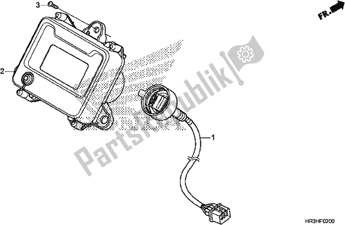 All parts for the Meter of the Honda TRX 420 TM1 2017