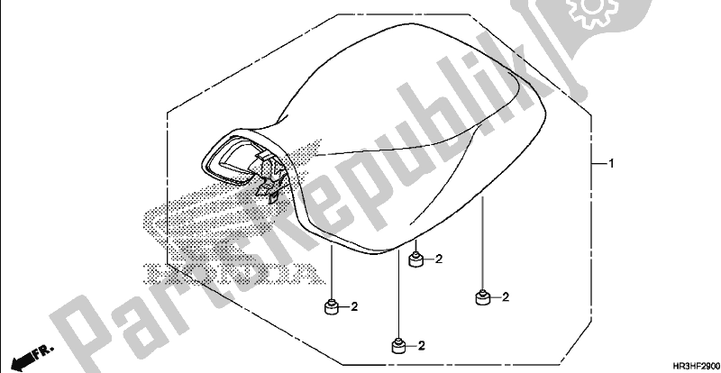 All parts for the Seat of the Honda TRX 420 TM1 2017