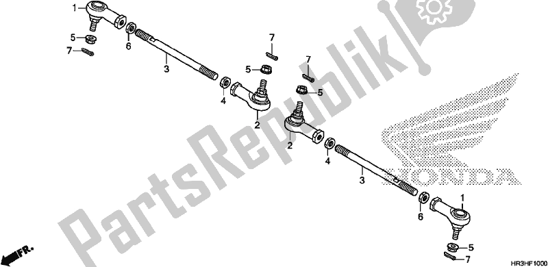 Todas las partes para Tirante de Honda TRX 420 TM1 2017