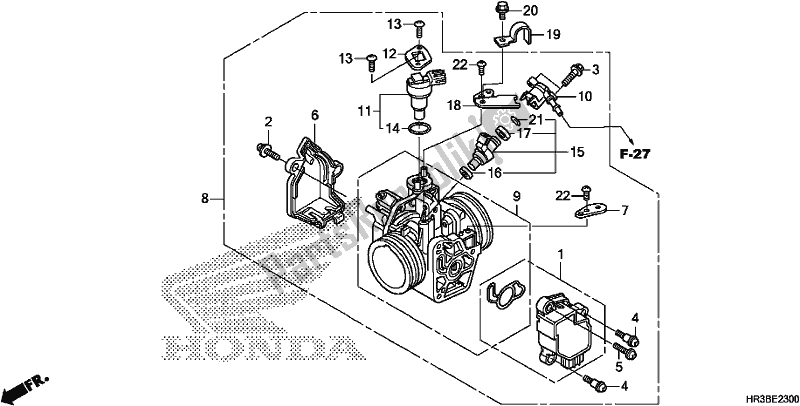 Todas las partes para Cuerpo Del Acelerador de Honda TRX 420 TM1 2018