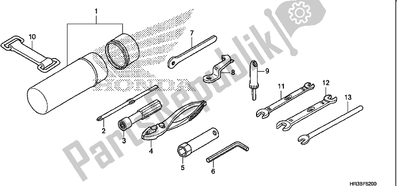 All parts for the Tools of the Honda TRX 420 TM1 2018