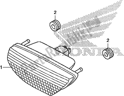 Tutte le parti per il Fanale Posteriore del Honda TRX 420 TM1 2019