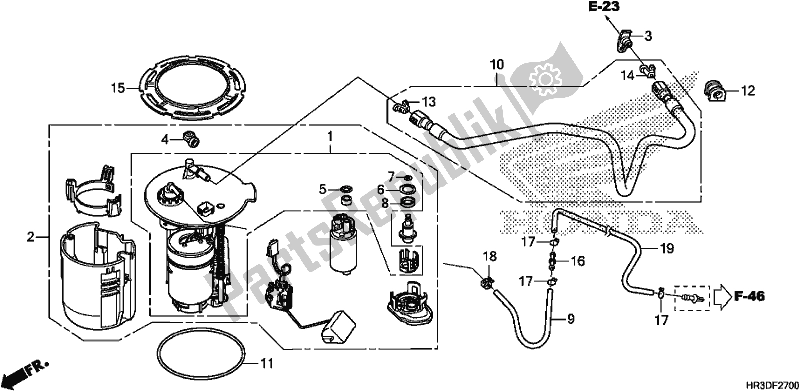 Tutte le parti per il Pompa Di Benzina del Honda TRX 420 TM1 2020