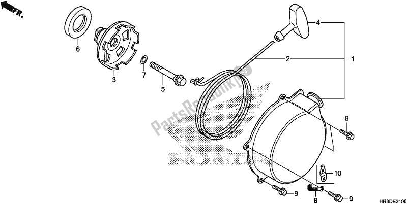 Todas las partes para Arrancador De Retroceso de Honda TRX 420 TM1 2020