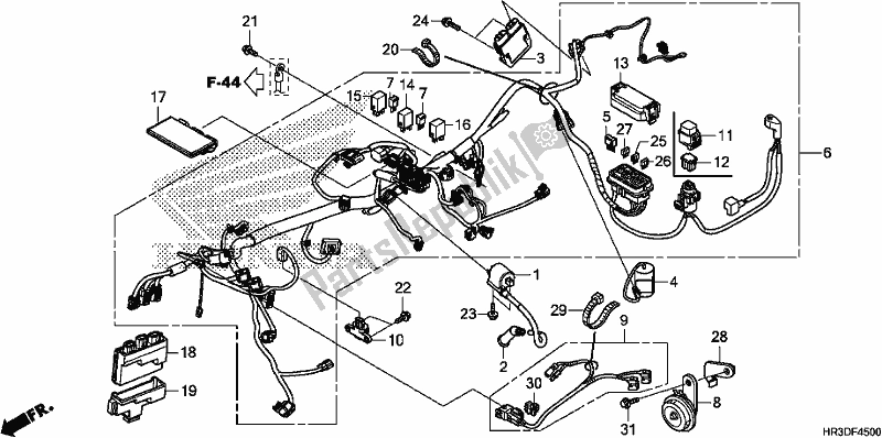 Todas las partes para Arnés De Cables de Honda TRX 420 TM1 2020