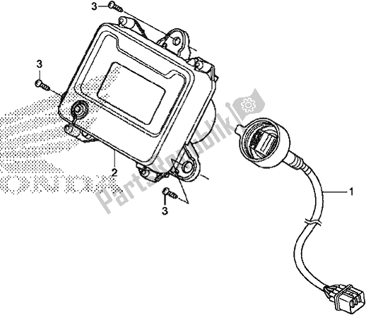 All parts for the Meter of the Honda TRX 500 FA6 2017