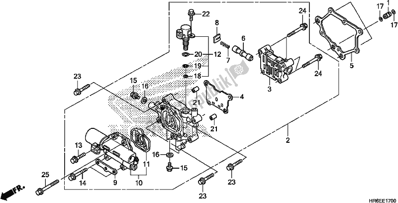 Tutte le parti per il Corpo Valvola Principale del Honda TRX 500 FA6 2018