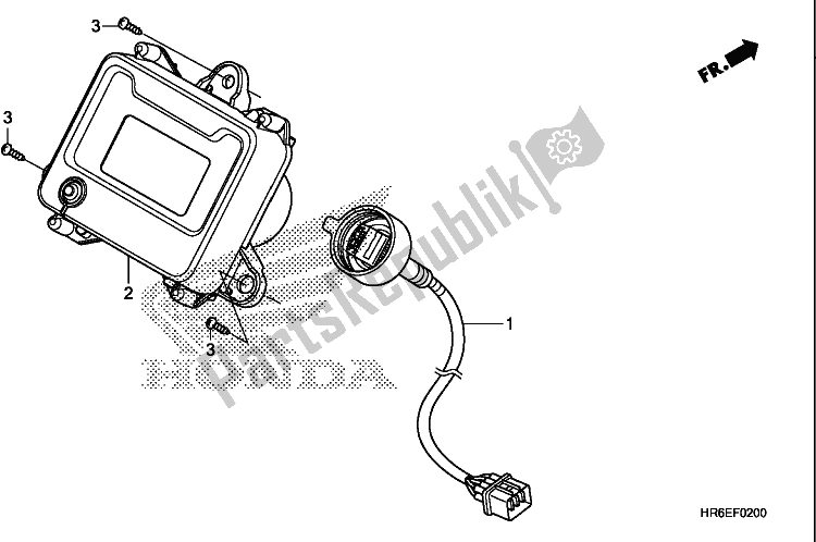 All parts for the Meter of the Honda TRX 500 FA6 2018