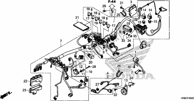 Tutte le parti per il Cablaggio del Honda TRX 500 FA6 2018