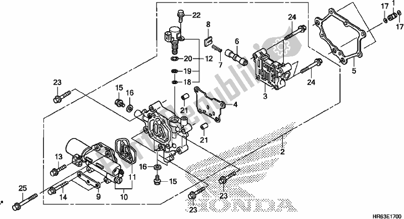 Todas las partes para Cuerpo De La Válvula Principal de Honda TRX 500 FA7 2017