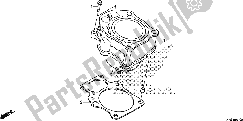 Wszystkie części do Cylinder Honda TRX 500 FA7 2018