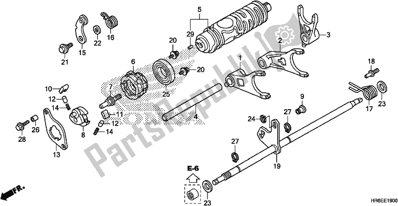 Todas las partes para Horquilla De Cambio De Marchas de Honda TRX 500 FA7 2018