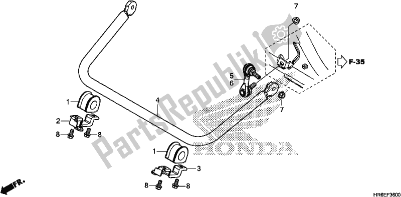 Todas las partes para Estabilizador de Honda TRX 500 FA7 2018